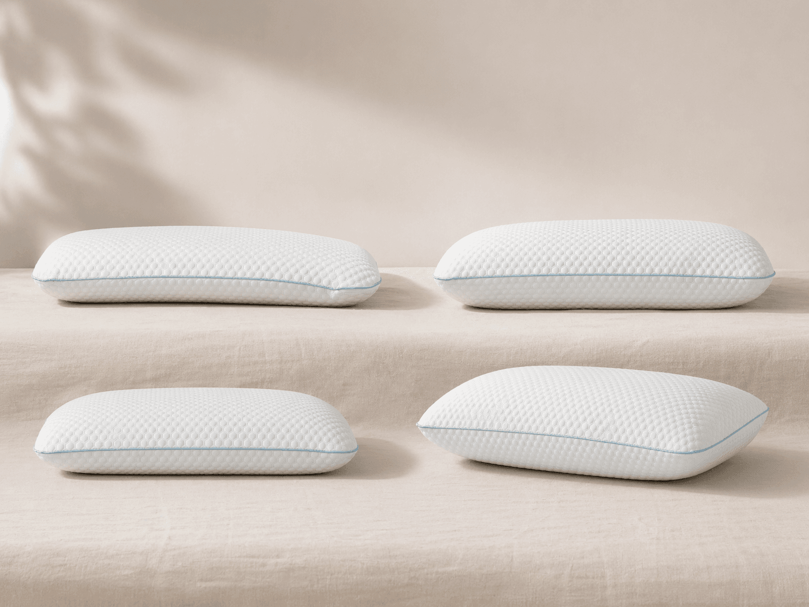 Maple Sleep pillow profiles arranged in a clean side-by-side product lineup.
